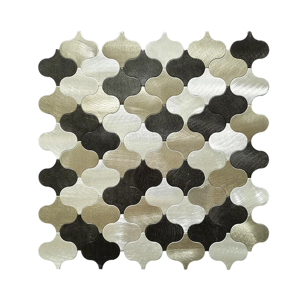 Atpalas Peel & Stick Mix Color Lantern Metal Mosaic