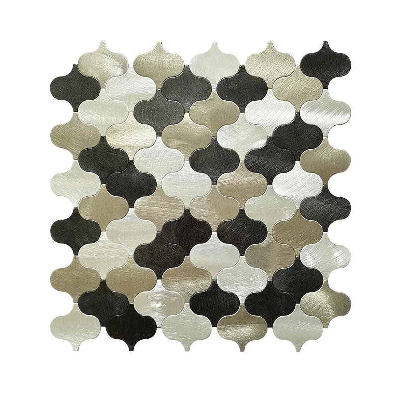 Atpalas Peel & Stick Mix Color Lantern Metal Mosaic