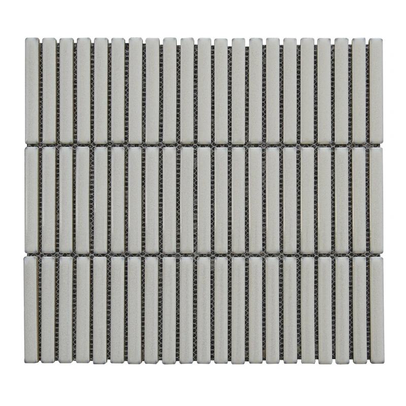 Mist Glazed Pencil Linear Porcelain Mosaic