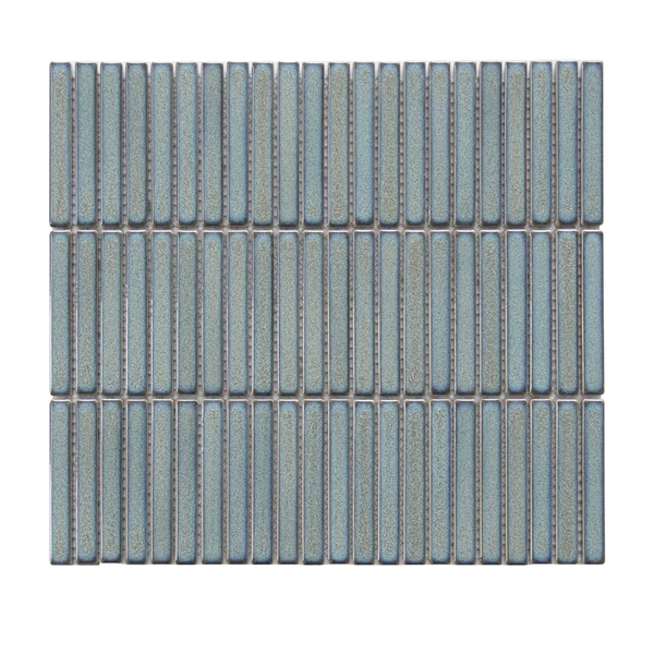Smoke Glazed Pencil Linear Porcelain Mosaic