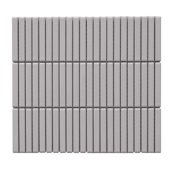 Grey Matte Pencil Linear Porcelain Mosaic