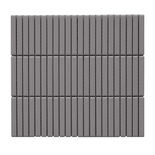 Dark Grey Matte Pencil Linear Porcelain Mosaic