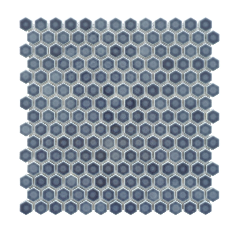 Small Hexagon Recycle Glass Mosaic