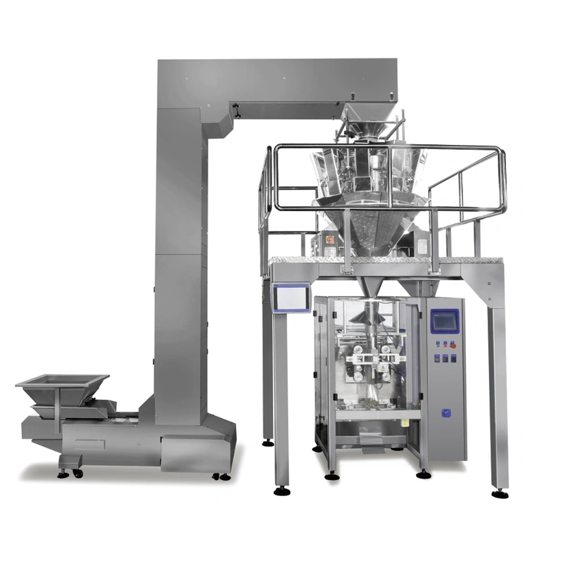Automatic Pouch Bag Packing Machine with Multiheads Weigher Weighing System 