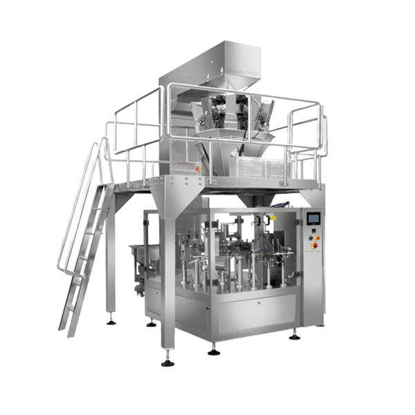 Snack Candy Food Industry Auto Multi-head Weigher With Premade Pouch Packing Machine Packing Machine Multihead Weigher System