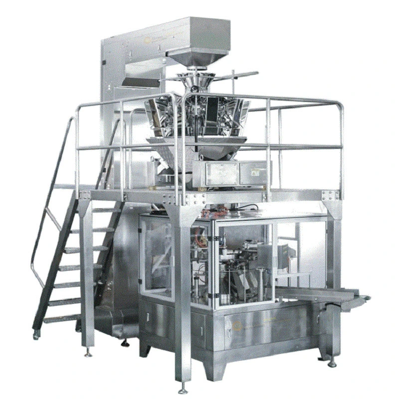 Meat Food Multi-head Weigher Packing Machine High-speed Three-servo Packaging Machine With Combination Weigher