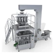 Peanuts Cashew Nuts Auto Packaging Machine Multi head Weigher System Particle Food Multhead Weigher Packing Machine Line