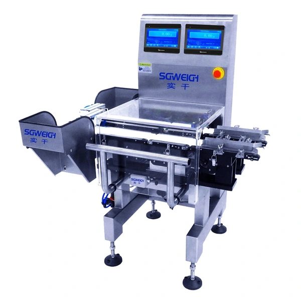 High Accuracy Dual Control Checkweigher Online Custom Check Weigher Machine