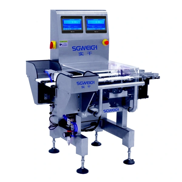 High Accuracy Dual Control Checkweigher Online Custom Check Weigher Machine