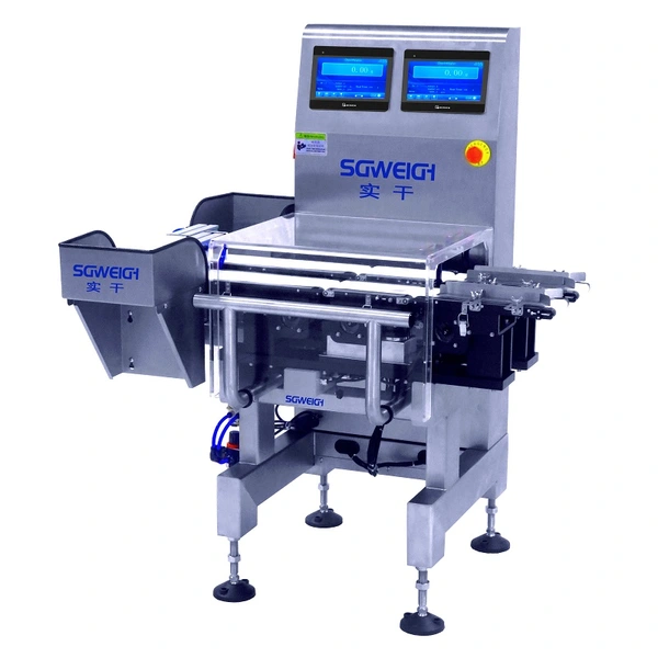High Accuracy Dual Control Checkweigher Online Custom Check Weigher Machine