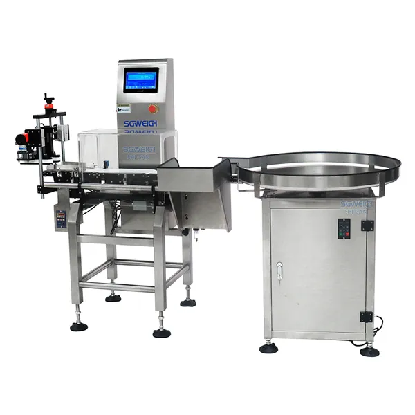 SG-220 Thin Pouch Checkweigher Production Line Real-time Weight Detection