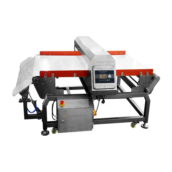 Online Package Products Industrial Metal Detector with Alarm Light