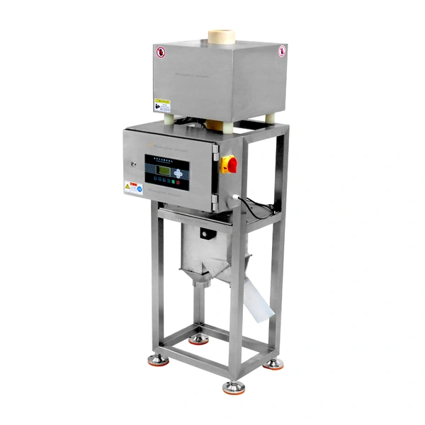 Gravity-Fed Metal Detector for Powder High-Sensitivity Vertical Metal Detection System