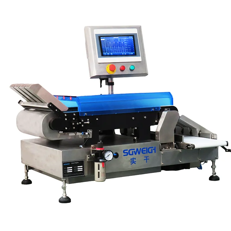 High-Speed Inspection 4-Lines Checkweigher Sugar Strip Sachets Multi-Lane Checkweigher