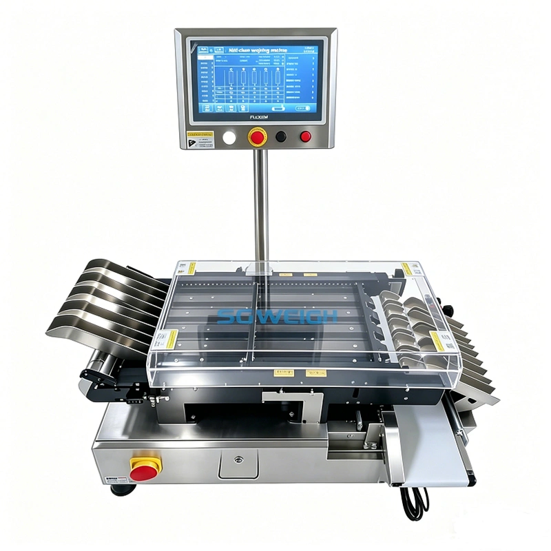 Space-Saving Multi-Lane Checkweigher for Stick Packs Sachets Automatic Checkweigher