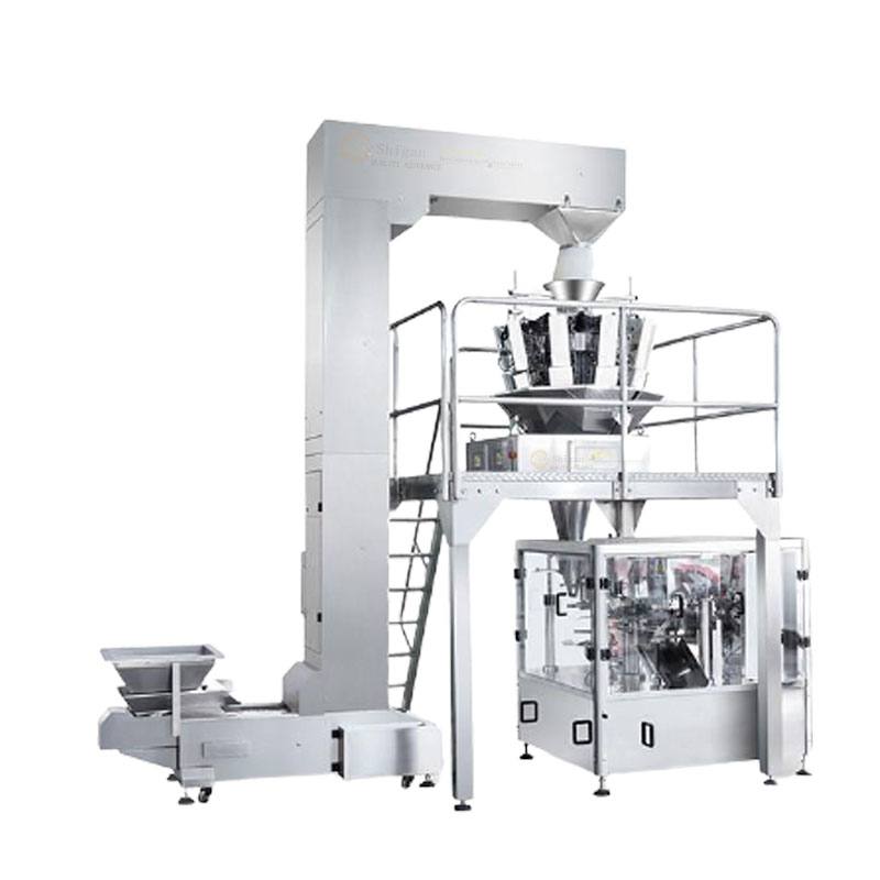 Online Vegetable Multi-head Weigher Packing Machine System