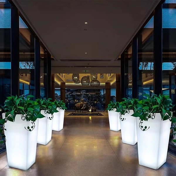 Glow Solar Flower Pot | Lighted Led Plant Pots
