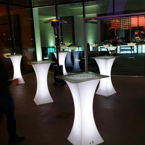 Glow Cocktail Table For Sale | Led Light Up Bar Table