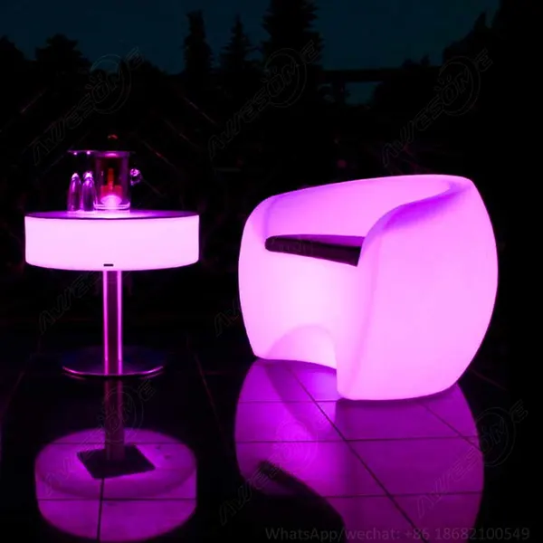 LED round highboy table | high top party tables