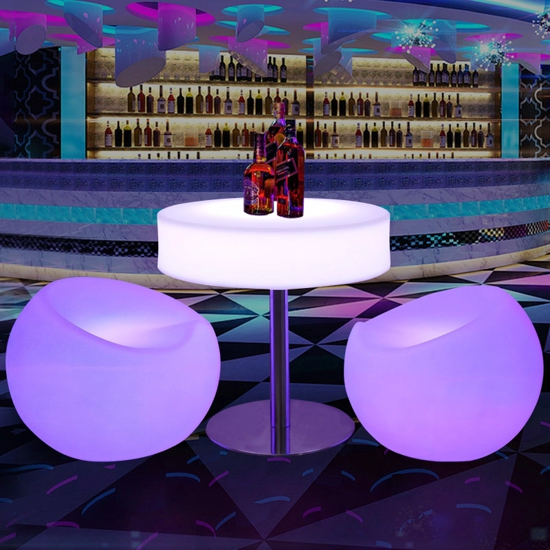 LED round highboy table | high top party tables
