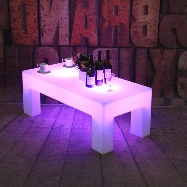 mesa de centro led | mesa de centro que brilla intensamente | mesa auxiliar resplandeciente