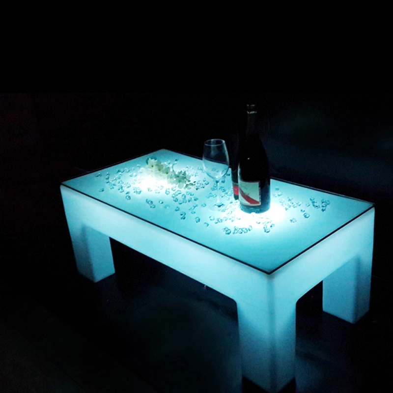 mesa de centro led | mesa de centro que brilla intensamente | mesa auxiliar resplandeciente