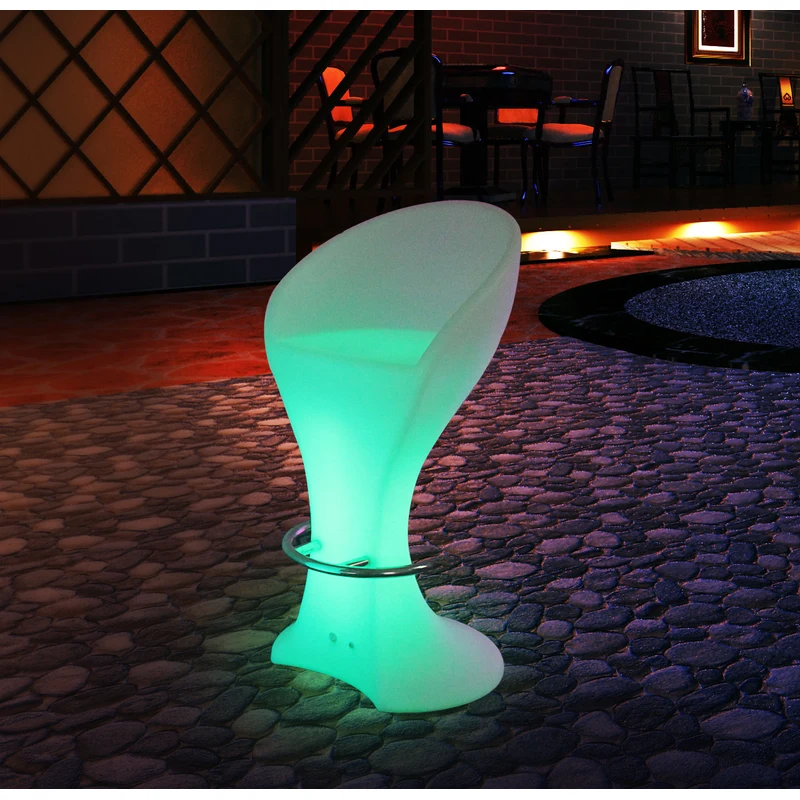 silla de bar taburete alto led | fabricante de muebles de bar led en china