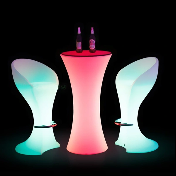 silla de bar taburete alto led | fabricante de muebles de bar led en china
