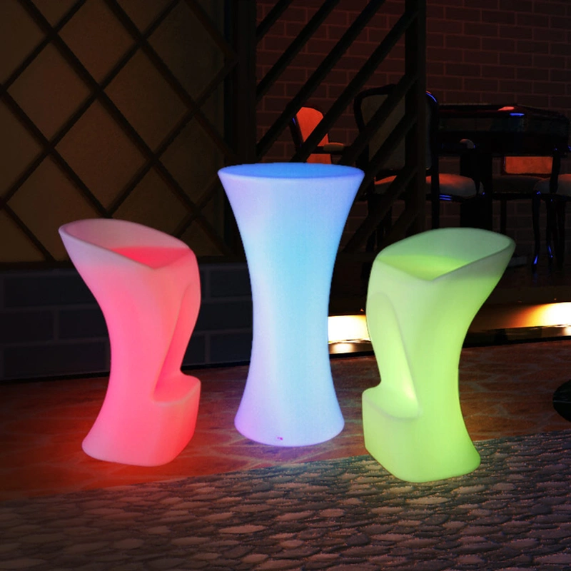 tabourets et tables de bar à led | illuminer les tabourets de bar meubles led