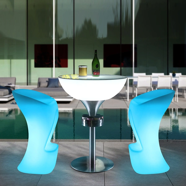 tabourets et tables de bar à led | illuminer les tabourets de bar meubles led
