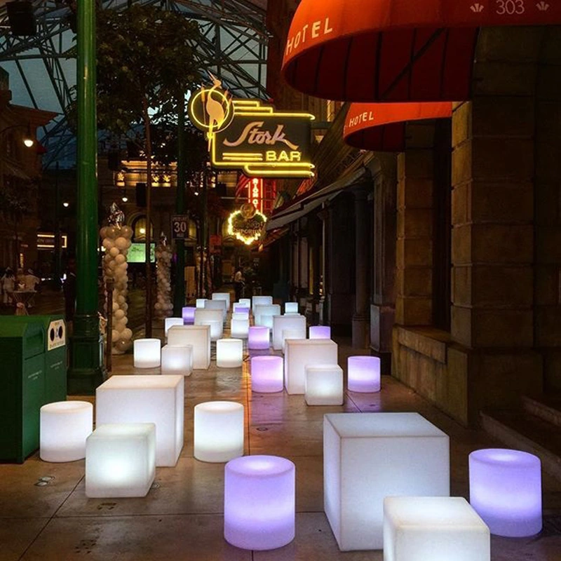 fabricant de chaise cube led | chaise cube lumineuse pour événements