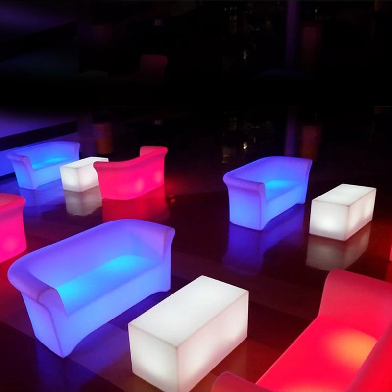 canapé multi couleur en gros | canapé lumineux led pour événements