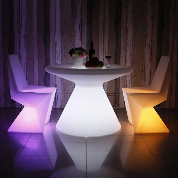 fabricante de muebles de comedor led | mesa de comedor led redonda