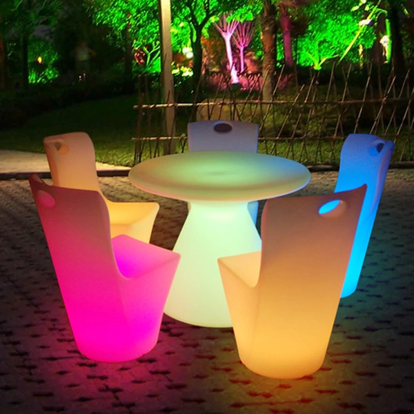 fabricante de muebles de comedor led | mesa de comedor led redonda