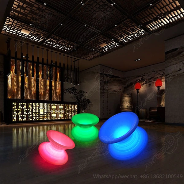 Led Spinning Chair | Outdoor Led Peg-top Chairs Manufacturer