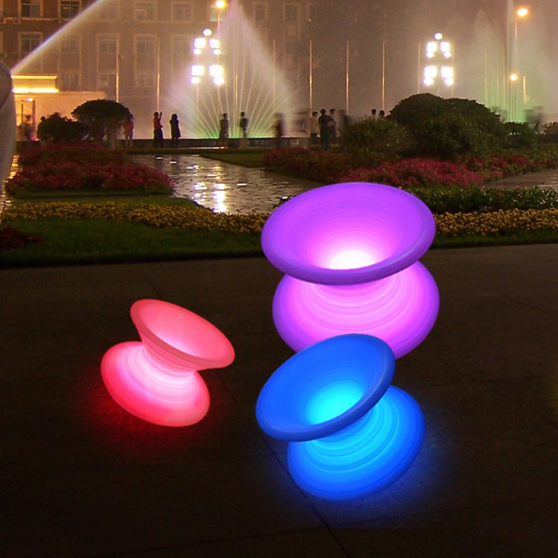 Led Spinning Chair | Outdoor Led Peg-top Chairs Manufacturer