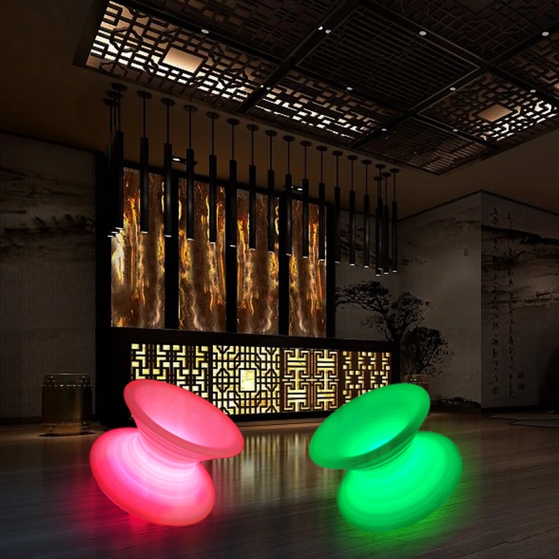 Led Spinning Chair | Outdoor Led Peg-top Chairs Manufacturer