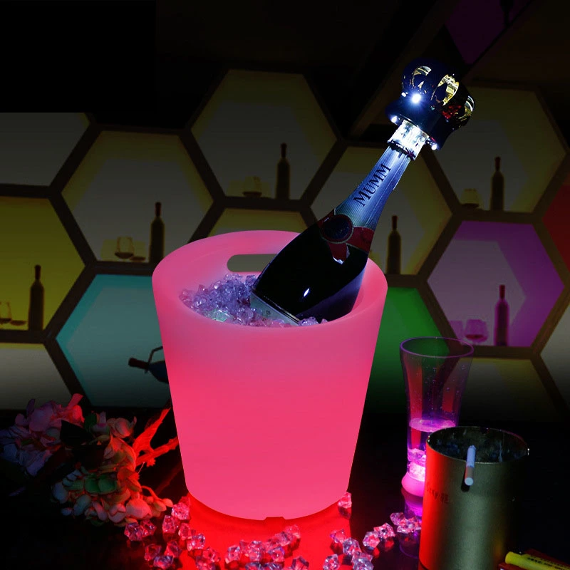 led wine cooler bucket Color Changing Ice Bucket Manufacturer
