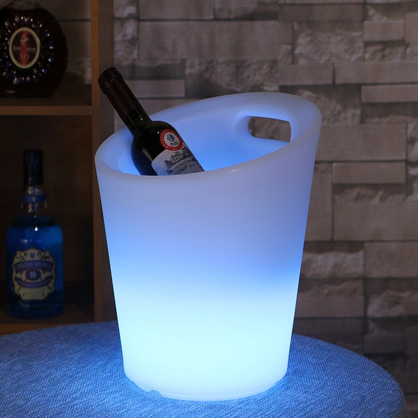 دلو مبرد نبيذ led | تغيير لون الشركة المصنعة دلو الجليد