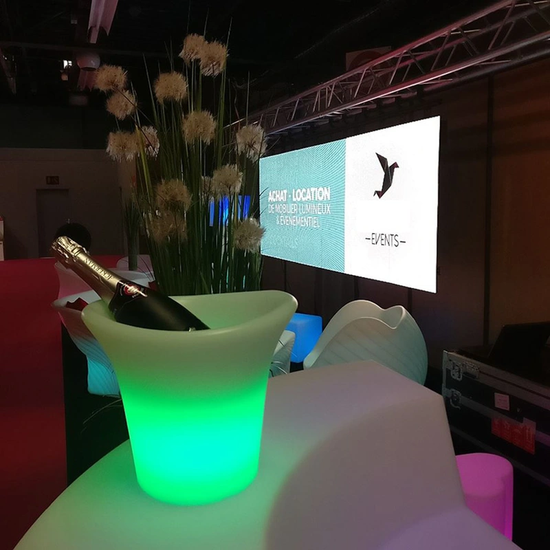 meilleur fournisseur de seau à glace éclairé de qualité | seau à glace en gros