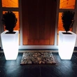 solar lighted flower pots | outdoor light up plant pots wholesale