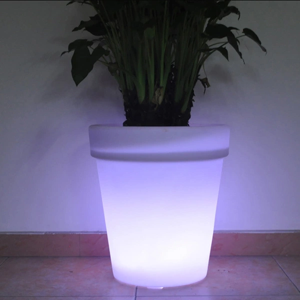 illuminated plant pots | solar flower pot lights | Led pots