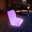 mobilier d'extérieur led coloré | chaise d'extérieur multicolore