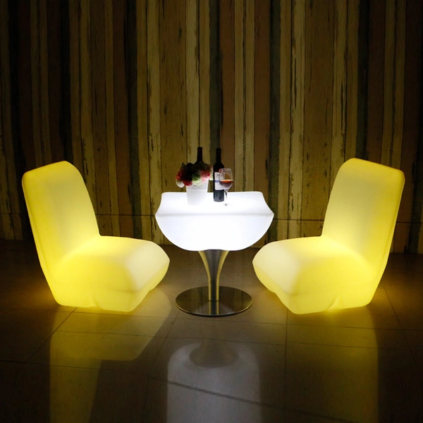 mobilier d'extérieur led coloré | chaise d'extérieur multicolore