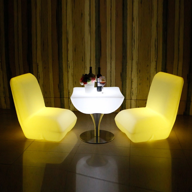 mobilier d'extérieur led coloré | chaise d'extérieur multicolore