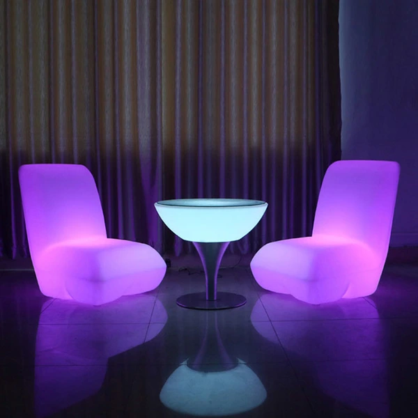 mobilier d'extérieur led coloré | chaise d'extérieur multicolore