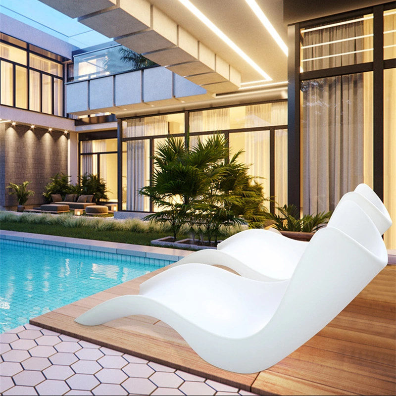 usine de chaise longue lueur | lit de bronzage lumineux d'extérieur étanche