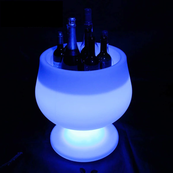 seau à led avec lumière | usine de seau à glace led multicolore  