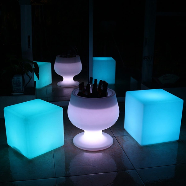 seau à led avec lumière | usine de seau à glace led multicolore  