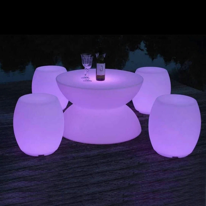 chaises lumineuses à led | chaises phosphorescentes multicolores